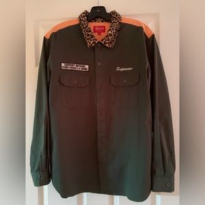 Supreme "Support Nothing Everything is a Crime" Work shirt